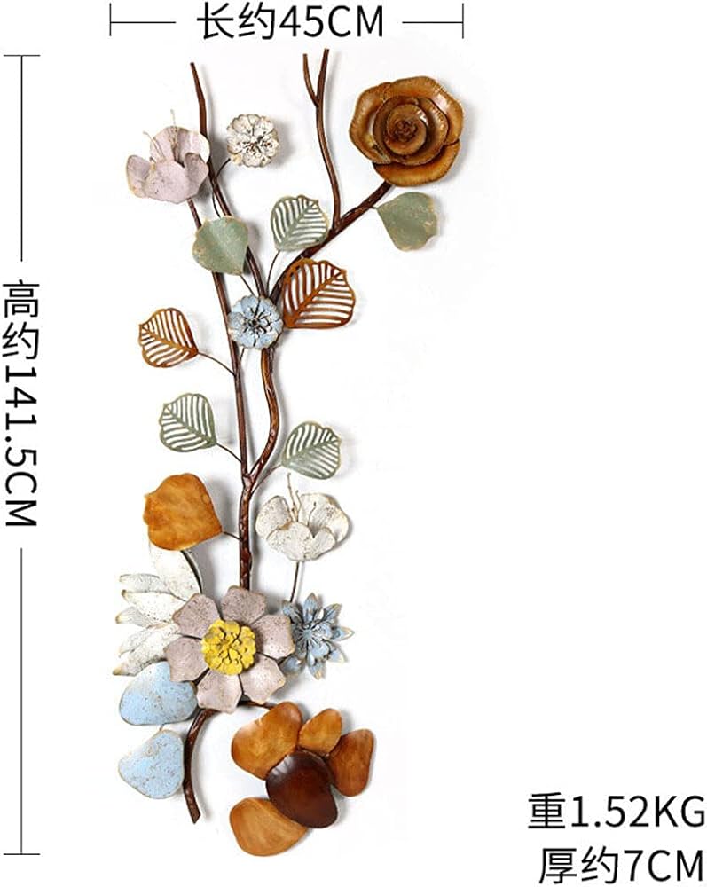 Amazon.co.jp: Gaomiウォールデコ アイアン花 壁飾り アンティーク