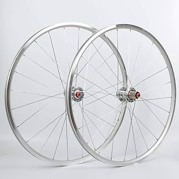 Amazon | 700c自転車ホイールセット 銀 C/Vリムブレーキ 7-11スピード