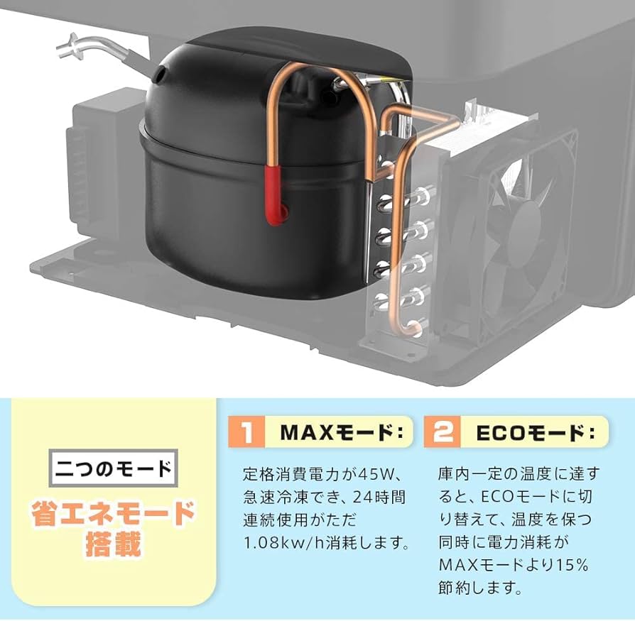 Amazon.co.jp: F40C4TMP 車載冷蔵庫 40L -20℃～10℃ 急速冷凍