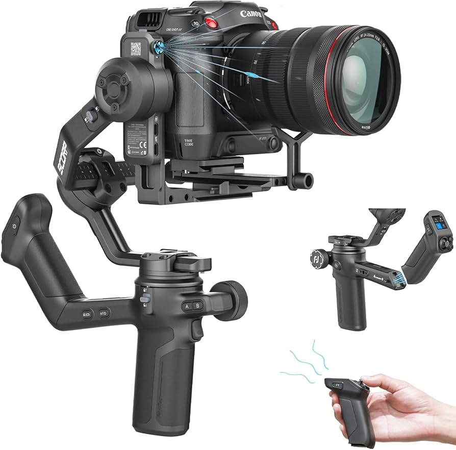 Amazon.com : FeiyuTech SCORP 3 Gimbal Stabilizer for Camera, Built