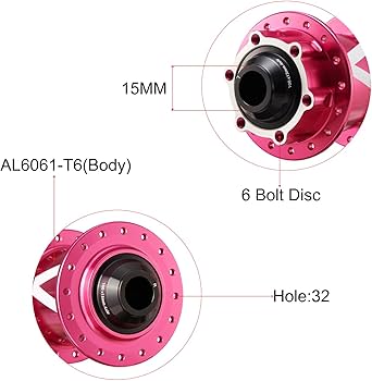 ALAUDARK Beak E1 Bike hub 32H for Dirt Jump Single Speed Axle