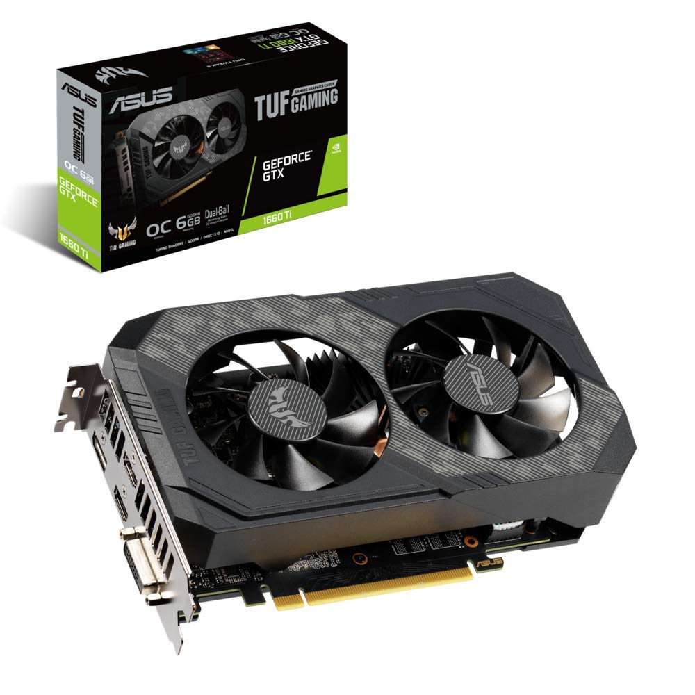 Amazon | ASUS TUF-GTX1660TI-O6G-GAMING GeForce GTX 1660 Ti 6 GB