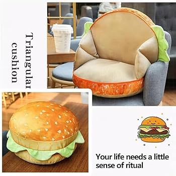 Amazon.co.jp: Cutdred 可愛い バーガークッションパン パン枕