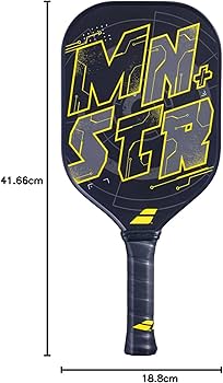 Amazon | Babolat MNSTR+ ピックルボールパドル (ブラック/イエロー