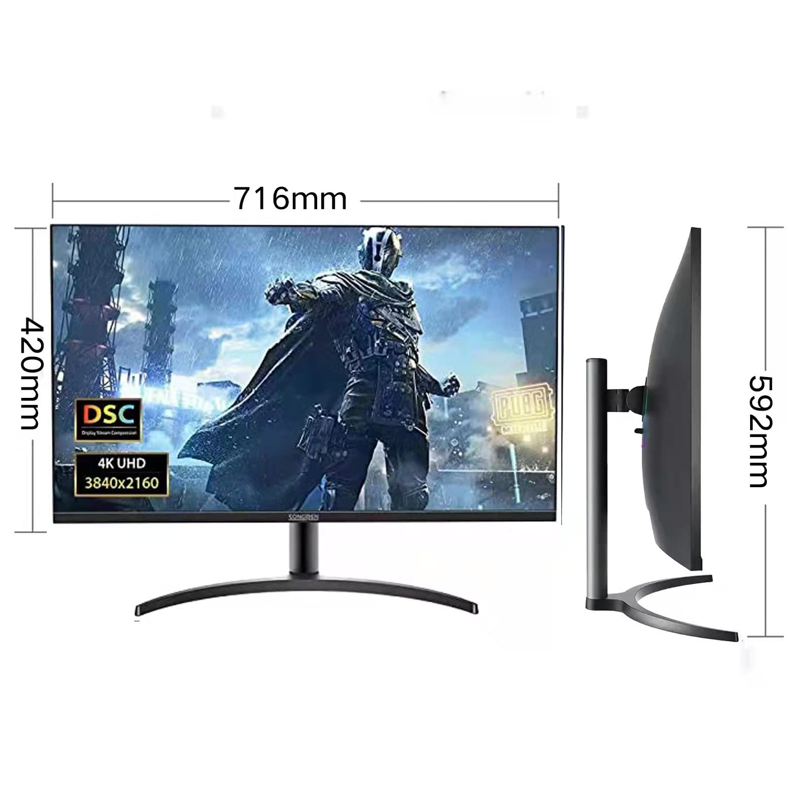 Amazon.co.jp: SONGREN モニター ディスプレイ T320UD 32インチ4K144HZ