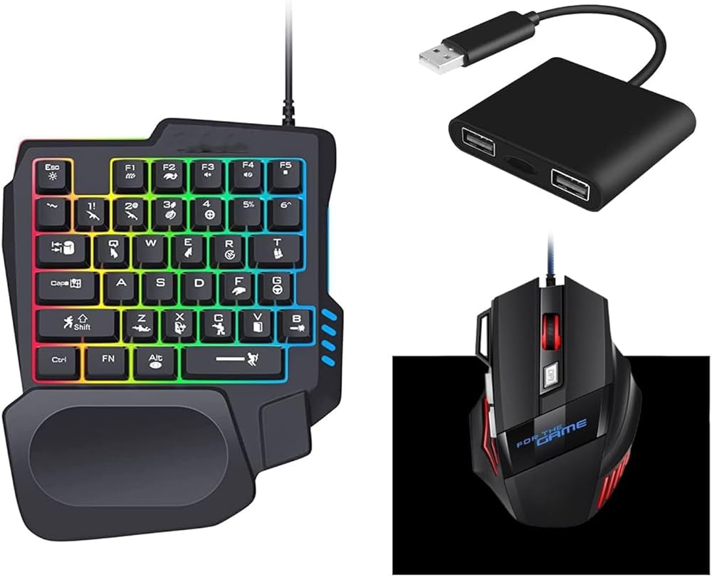 Amazon.co.jp: 片手キーボード マウス コンバーター セットSwitch