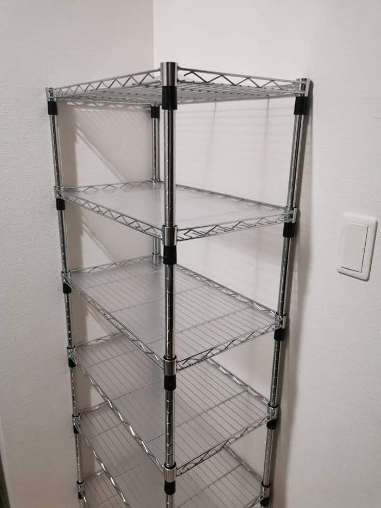 Amazon｜組み立て簡単な防カビ加工スチールラック｜スチールラック本体