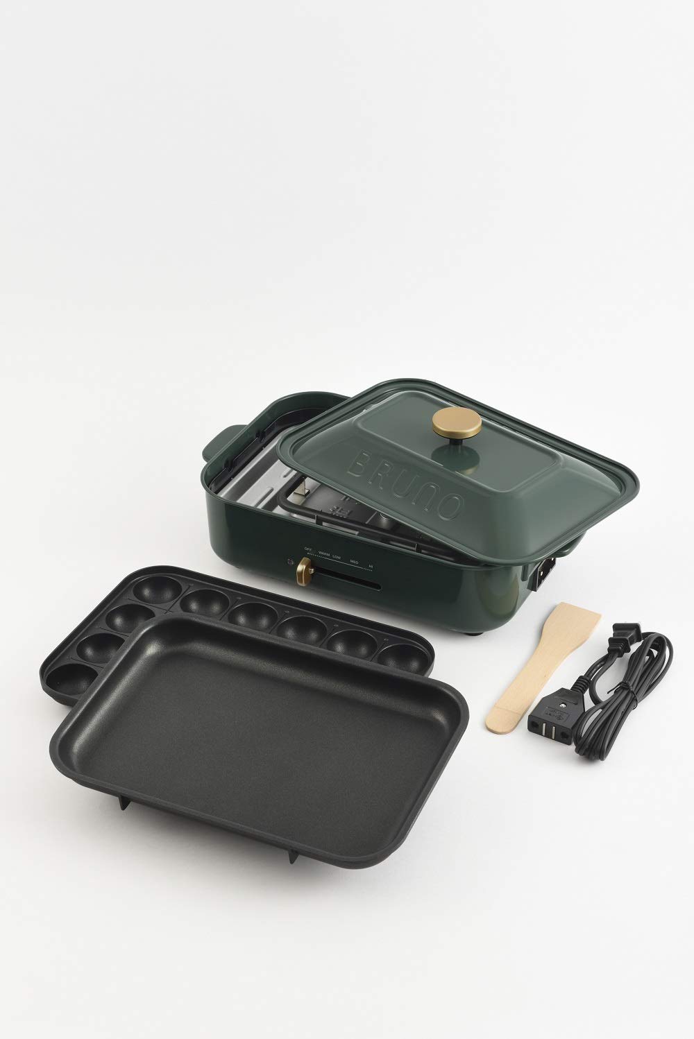 Amazon | bruno コンパクトホットプレート [ カクタスグリーン / 本体