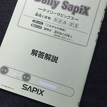 Amazon.co.jp: サピックス 5年 国語 1年分 季節講習 デイリーチェック