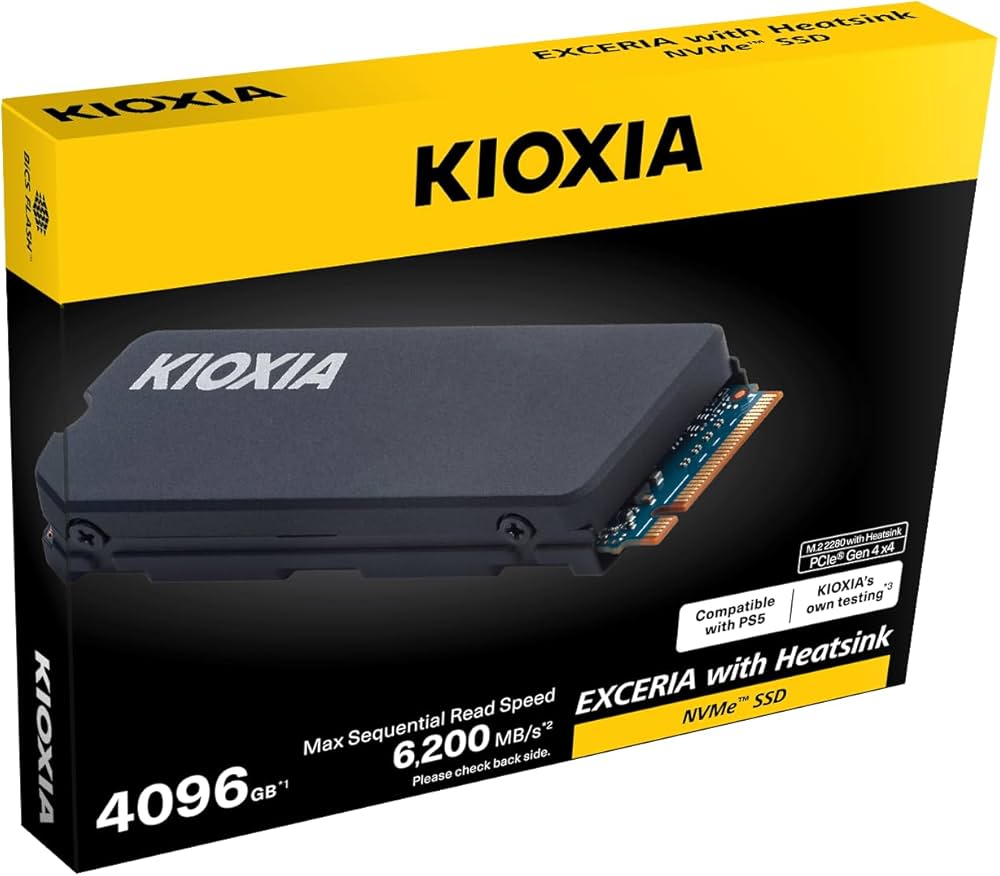 Amazon.co.jp: KIOXIA EXCERIA ヒートシンク付き NVMe™ SSD 4TB