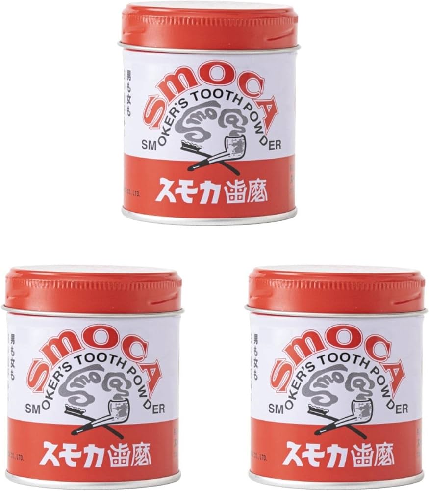 Amazon | SMOCA ［ 90周年特別記念 ］ スモカ歯磨 赤缶 3缶セット