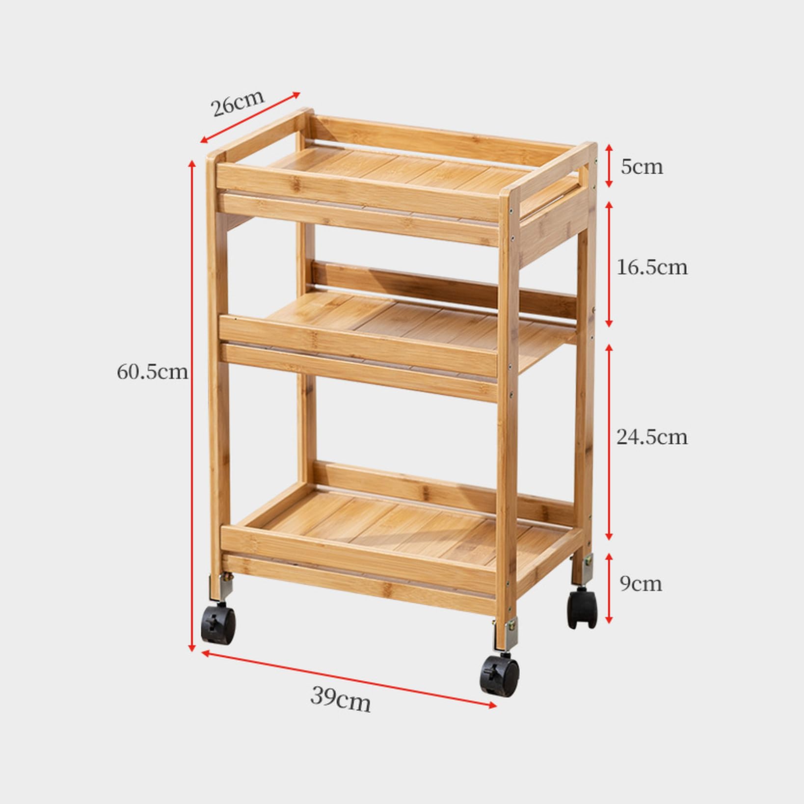 Amazon.co.jp: [SDS] キッチンワゴン ワゴン キャスター付き スリム
