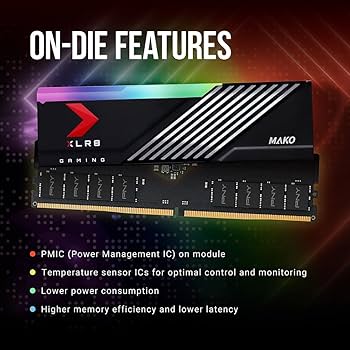 Amazon | PNY XLR8 Gaming MAKO RGB DDR5 6000 Udimm 32GB (16GB×2