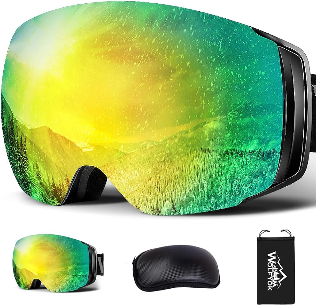 Amazon | [wolfyok outdoors] スノーボードゴーグル スキーゴーグル