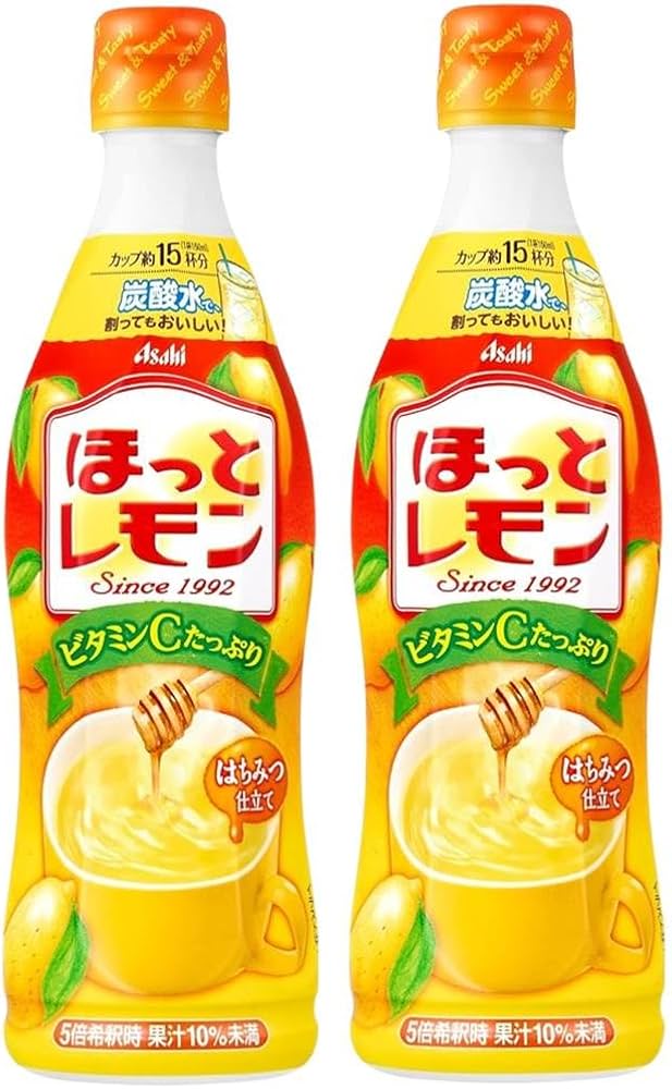 Amazon.co.jp: 【2本】ホットレモン 470ml アサヒ飲料 希釈 原液