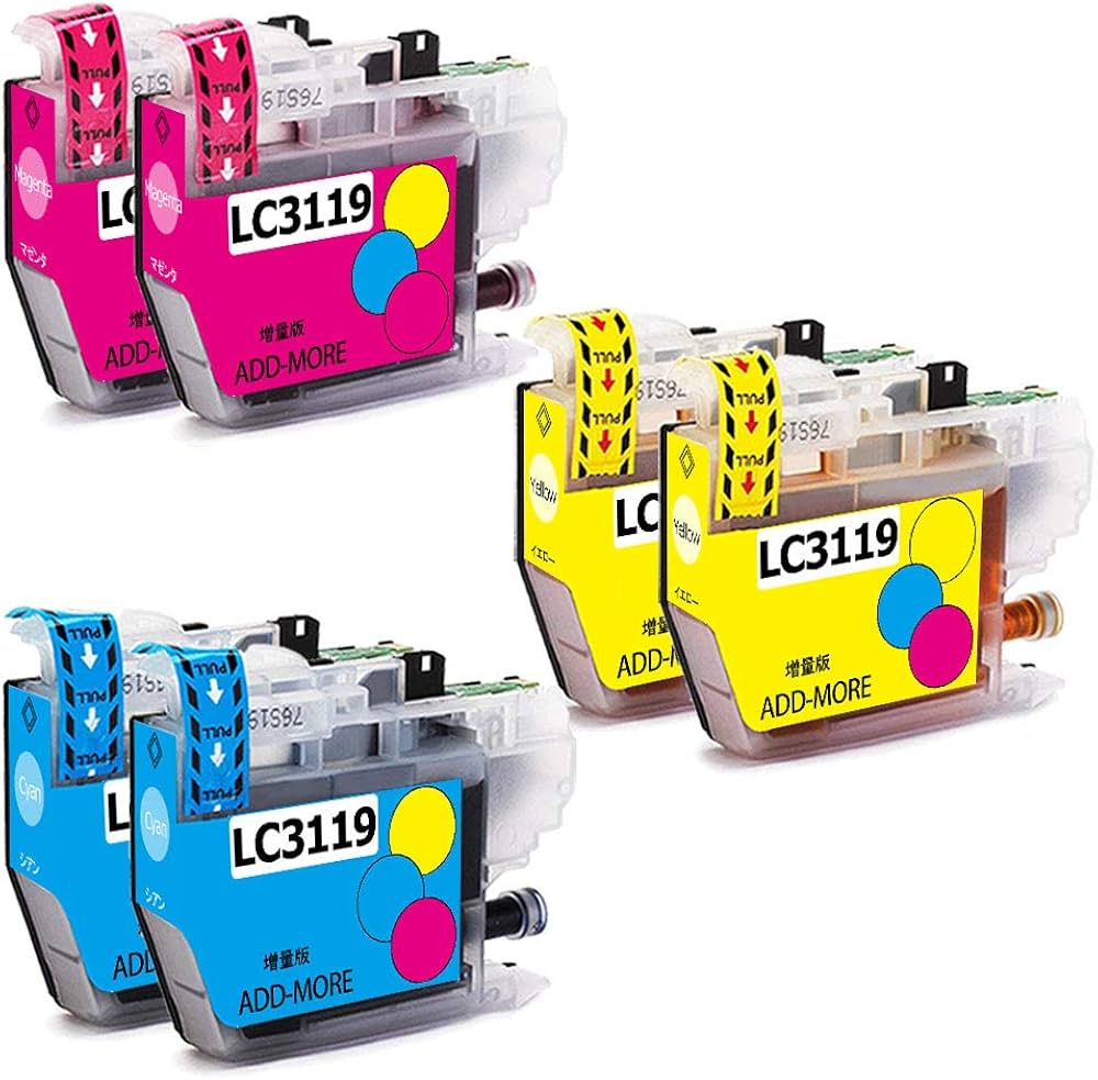 Amazon.co.jp: ブラザー用LC3119インク LC3119-4PK (2C/2M /2Y) 互換