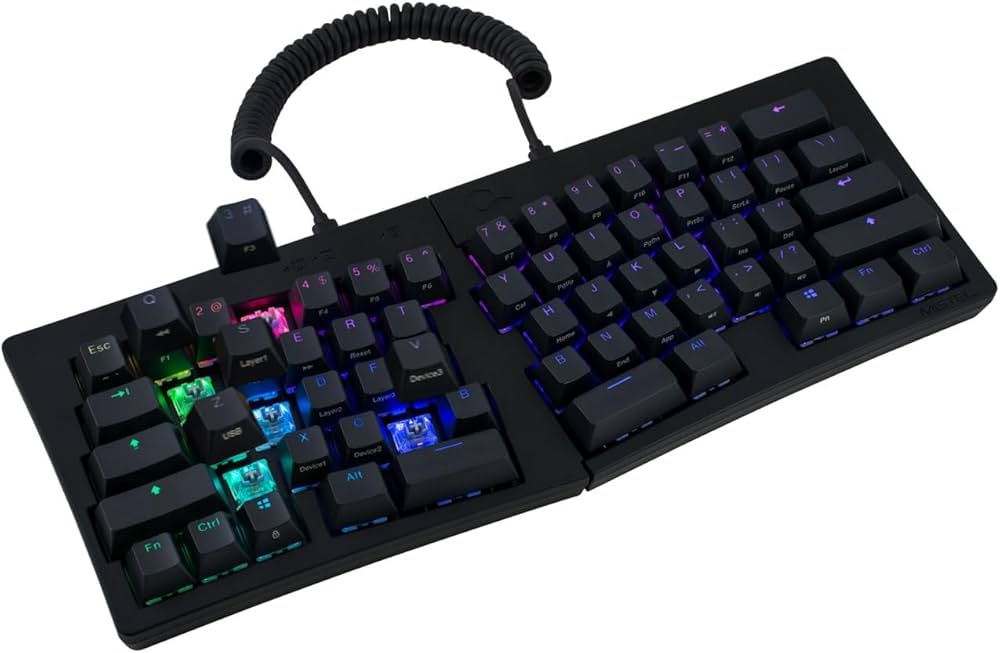 Amazon | BAROCCOMiSTEL MD600 Alpha (英語配列/赤) 分離型 キーボード