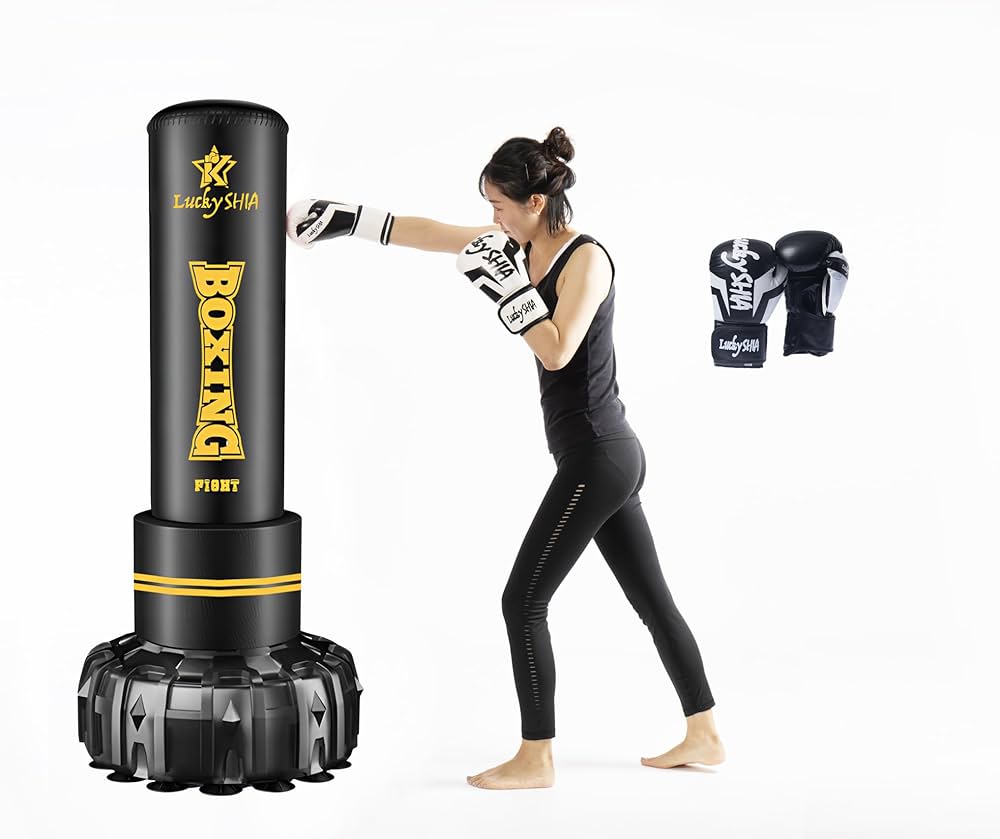 Amazon | 【Lucky SHIA 】 サンドバッグ 自宅用 自立型 自宅 スタンド
