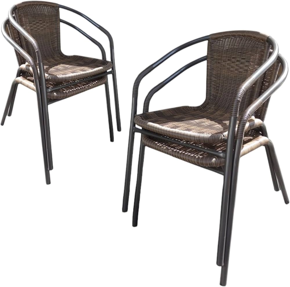 Amazon.co.jp: リビングアウト(Living Out) ガーデンチェア 4脚組