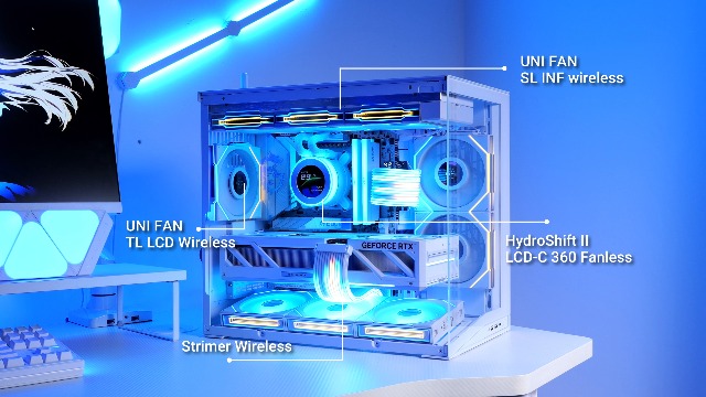 Amazon.com: Lian Li UNI Fan TL LCD Wireless 120-Triple Pack-2.4