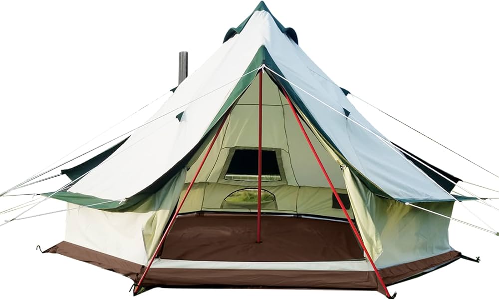 Amazon.co.jp: ワンポールテント 6人用 4m*4m 大型テント 400cm