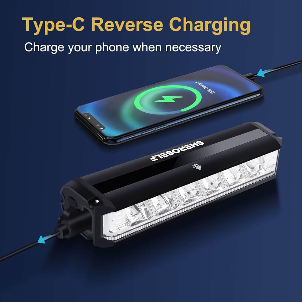 Amazon.com : SHEROSELF Super Bright 6 LED Bike Lights - 5 Lighting