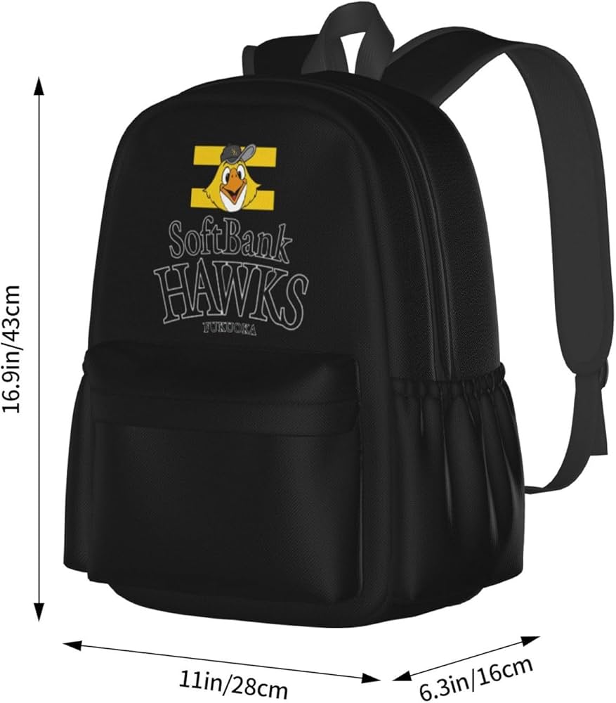 SoftBankHAWKSオリジナルイス付リュック 黒/黄色 SoftBankHAWKS