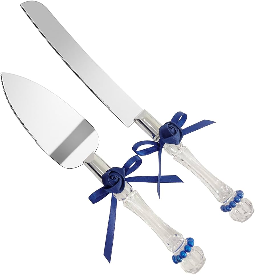 Amazon | ステンレススチールケーキカッティングセット ウェディング