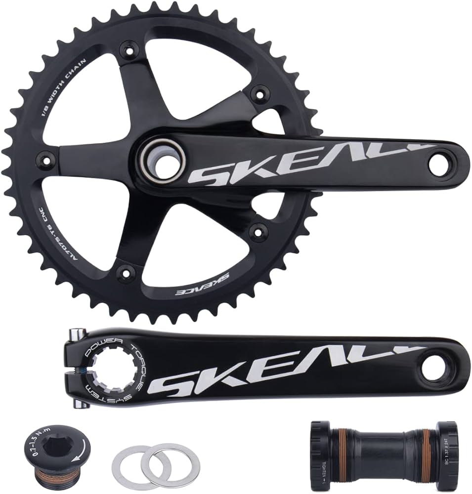 Amazon | BOLANY 165mm バイククランクセット 48T/49T 中空一体型