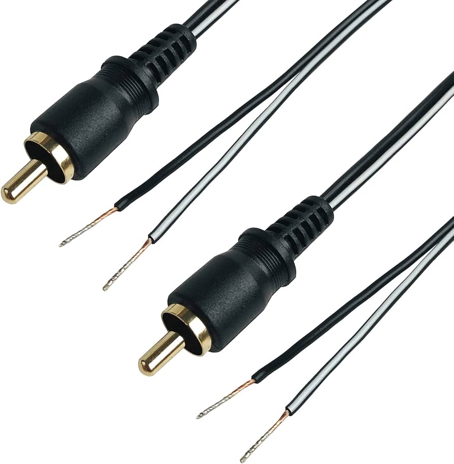 Amazon | F-Factory スピーカーケーブル ピンプラグ－先バラ 1m×2本組
