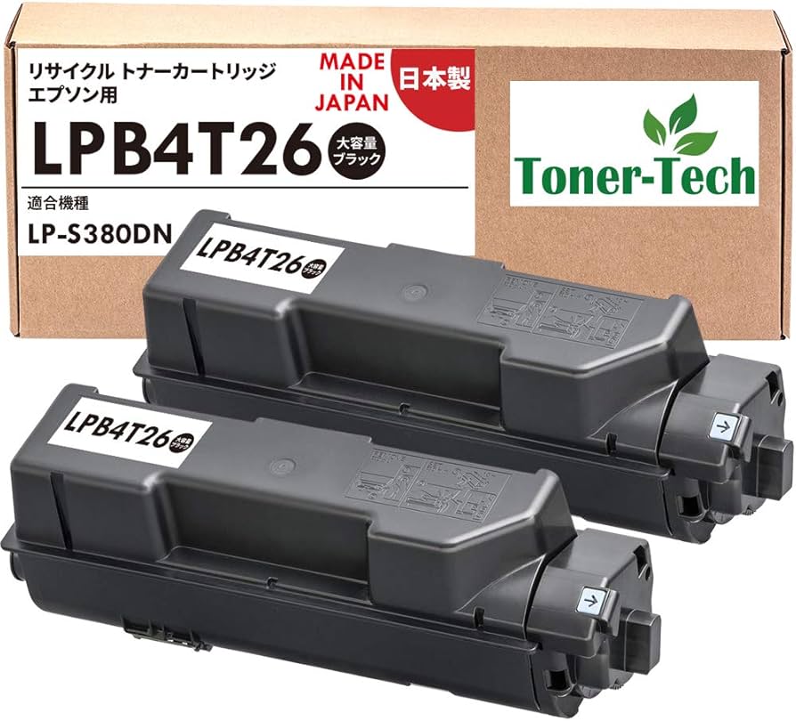 Amazon.co.jp: 【トナーテック】EPSON(エプソン)用 LPB4T26V 2本セット