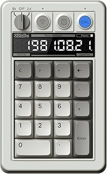 Amazon.co.jp: 8BitDo レトロ 18 メカニカル テンパッド、電卓モードを