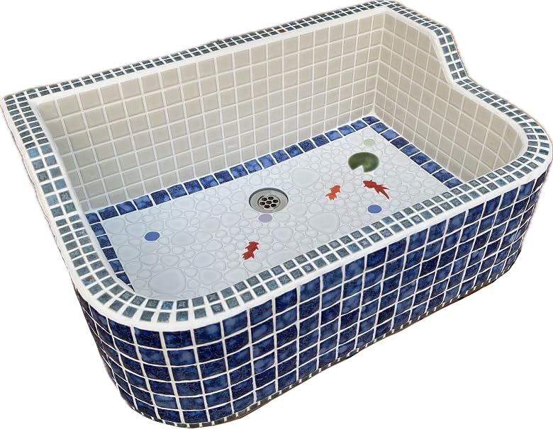 Amazon.co.jp: 作善堂 ガーデンシンク タイルシンク ガーデンパン 屋外