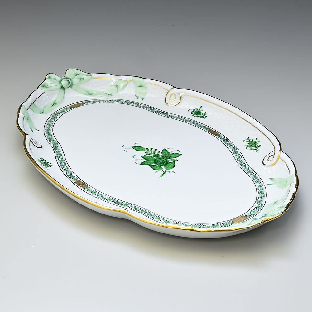 Amazon.co.jp: Herend ヘレンド パーティートレイ アポニー・グリーン