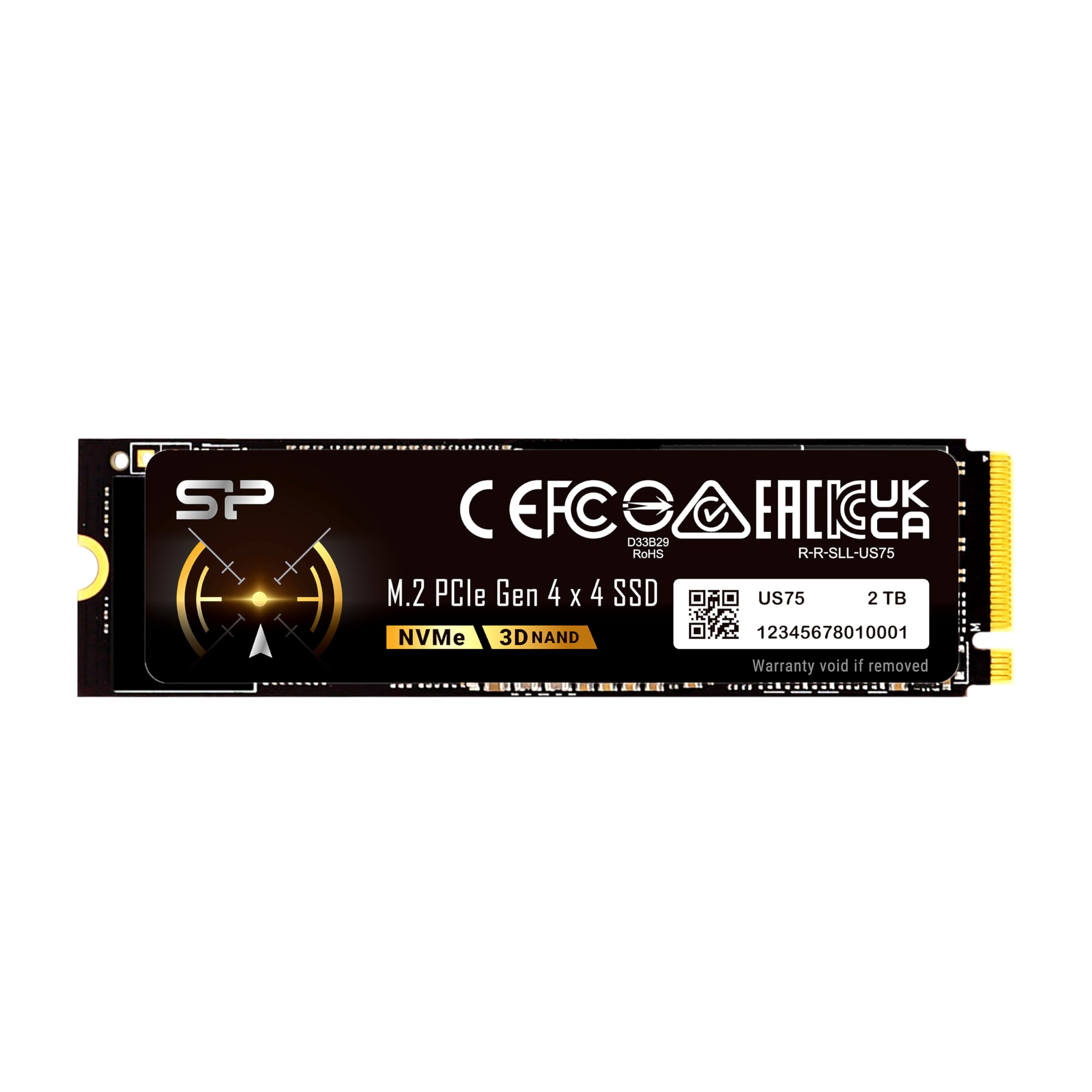 Amazon | シリコンパワー 2TB US75 NVMe PCIe Gen4 M.2 2280 SSD R/W