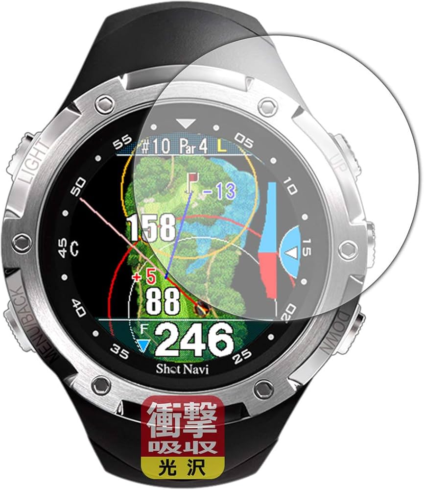 Amazon.co.jp: PDA工房 Shot Navi W1 Evolve 衝撃吸収[光沢] 保護