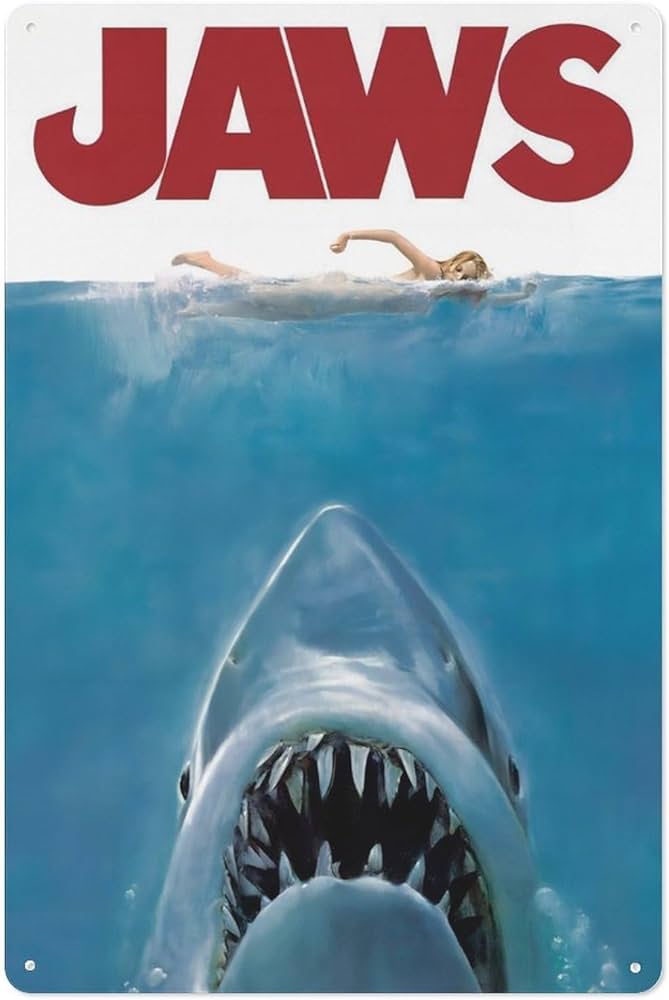 Amazon.co.jp: ブリキ看板 Jaws ジョーズ アートパネル ヴィンテージ