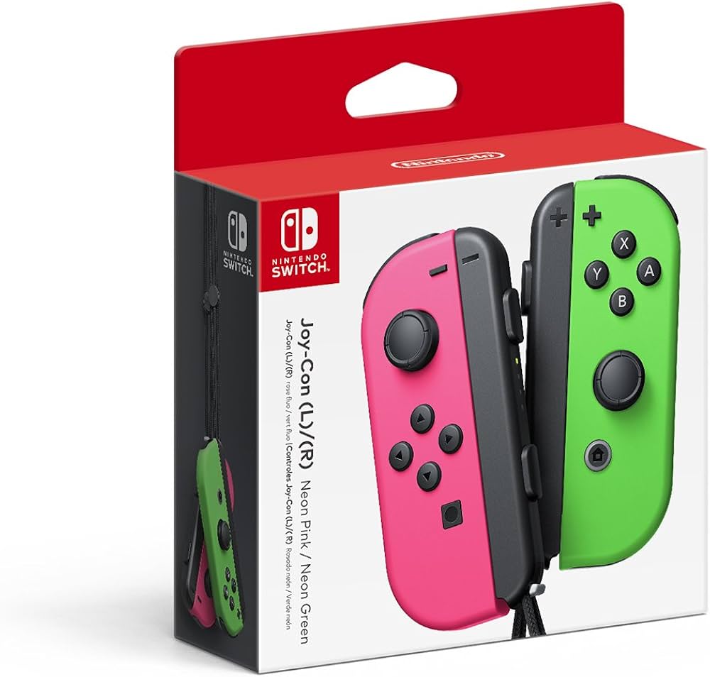 Nintendo Switch Joy-Con (L/R) Neon Pink/Neon Green : Amazon.ca