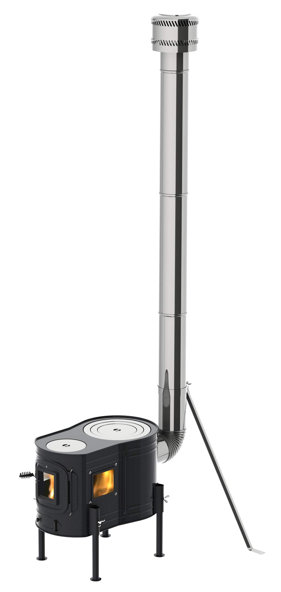 Amazon.co.jp: ホンマ製作所 ステンレスストーブコンロセット APS-48DX