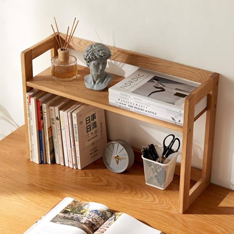 Amazon.co.jp: TOCTUS 小型ブックスタンド オフィスデスク上ラック 机