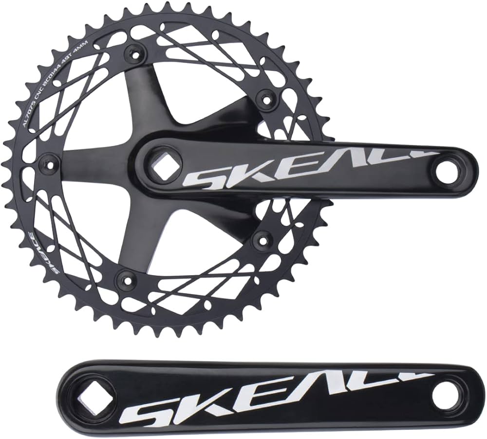 Amazon | BOLANY SKEACE 165mm 自転車クランクセット スクエアテーパー