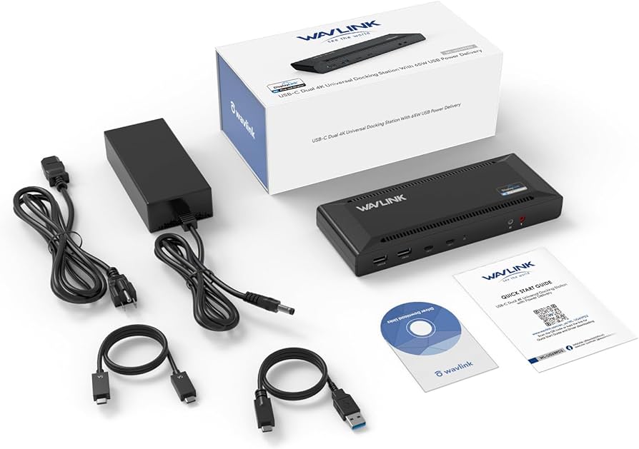 Amazon | WAVLINK USB Cユニバーサル・ドッキングステーション、65W
