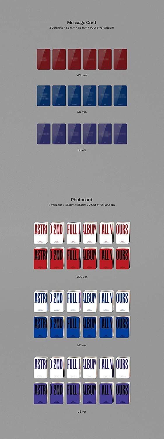 Amazon.com: ASTRO [ ALL YOURS ] 2nd Album 3 Ver FULL SET. 3 CD+3