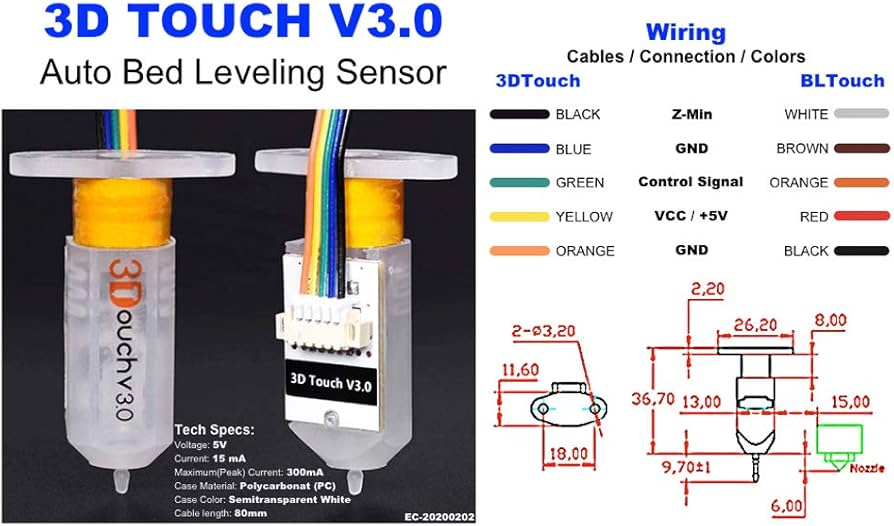 Amazon.co.jp: Redrex 3D Touch Probe V3.0自動レベリング センサー