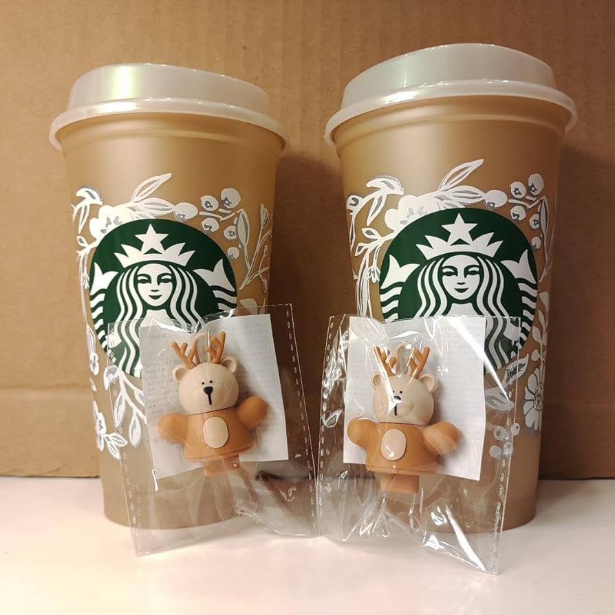 Amazon | スタバ ホリデー ベアリスタ キャップ リユーザブルカップ