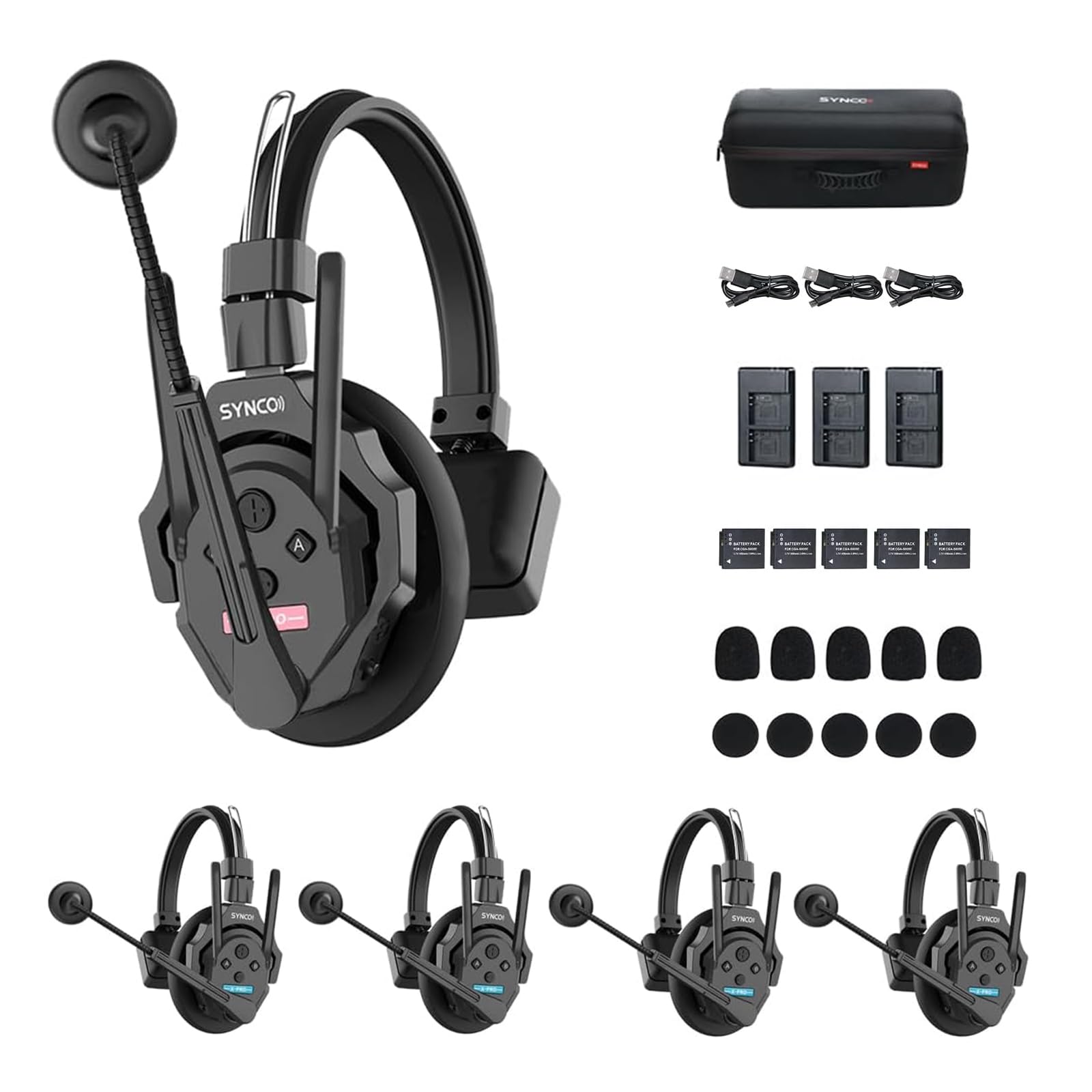 Amazon.com: SYNCO XTalk XPro5 Wireless Intercom Headset System