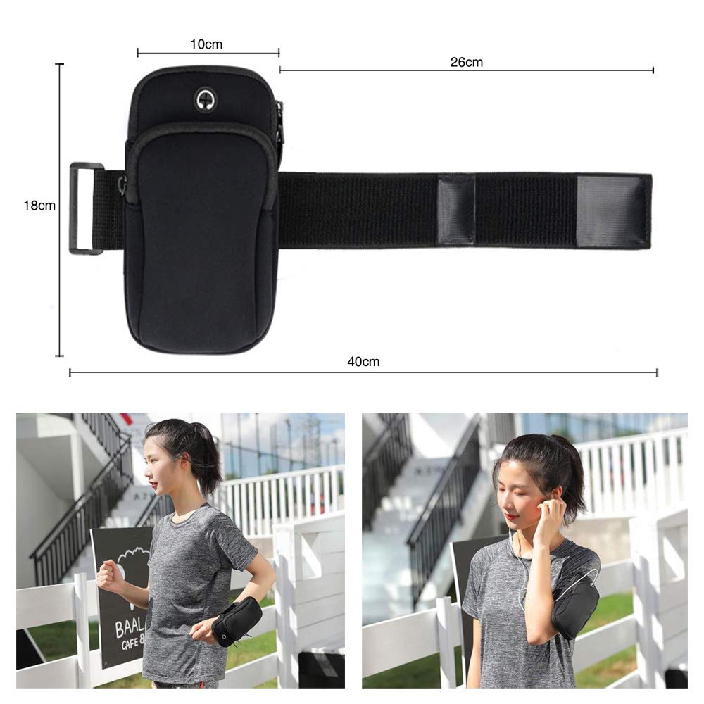 Amazon | スポーツアームバンド ランニングポーチ Heacoz 腕 ポーチ