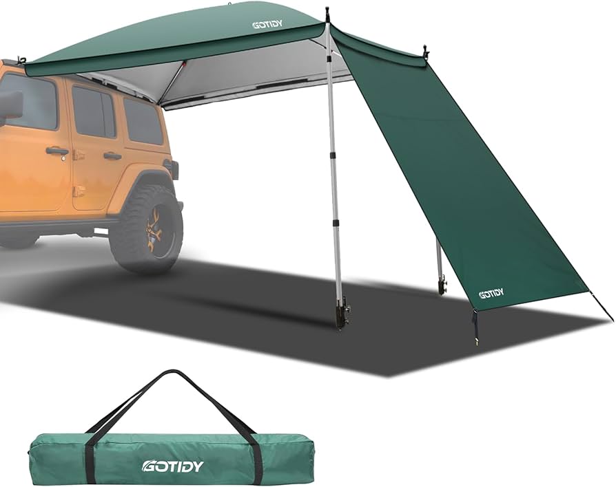 Amazon | GOTIDYカーサイドタープ ワンタッチ 車 タープ テンション