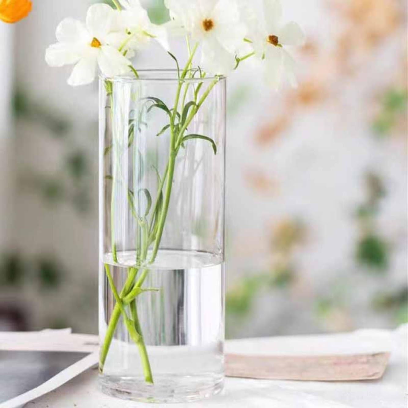 Amazon.co.jp: YJFFQ ガラス 花瓶 9*23cm 大きい 高さ23cmフラワー