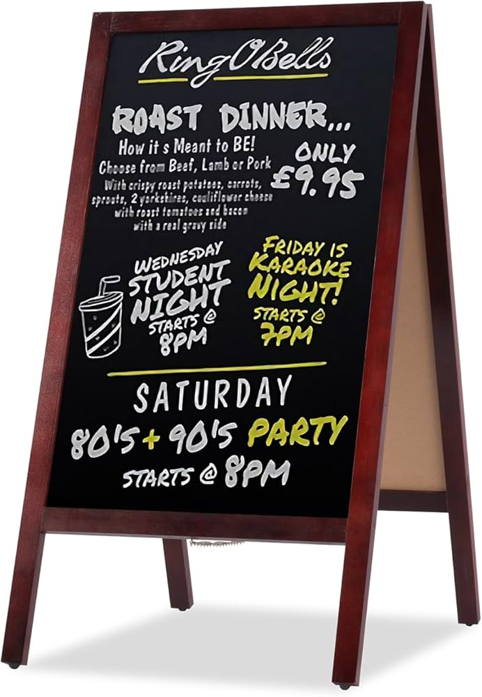 Amazon | [禄越] 看板 立て看板 スタンド看板 A型看板 高さ81CM 両面